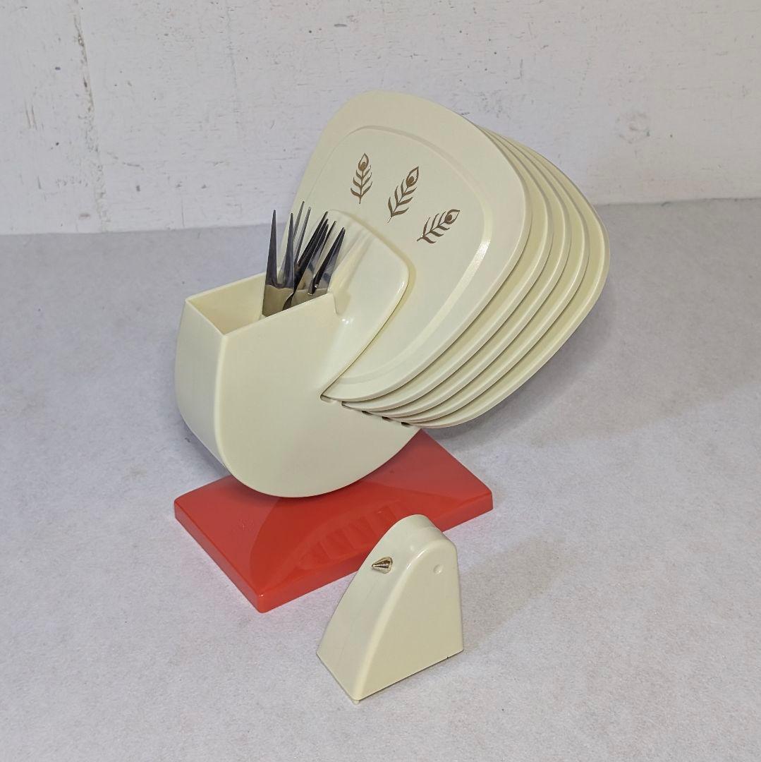 レトロ 絶版 未使用 松下電器 くらしの泉会 和鳥のカトラリーセット＆しゃもじ