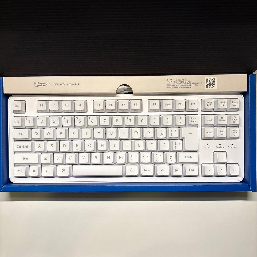 エレコム レジェロ テンキーレス 白