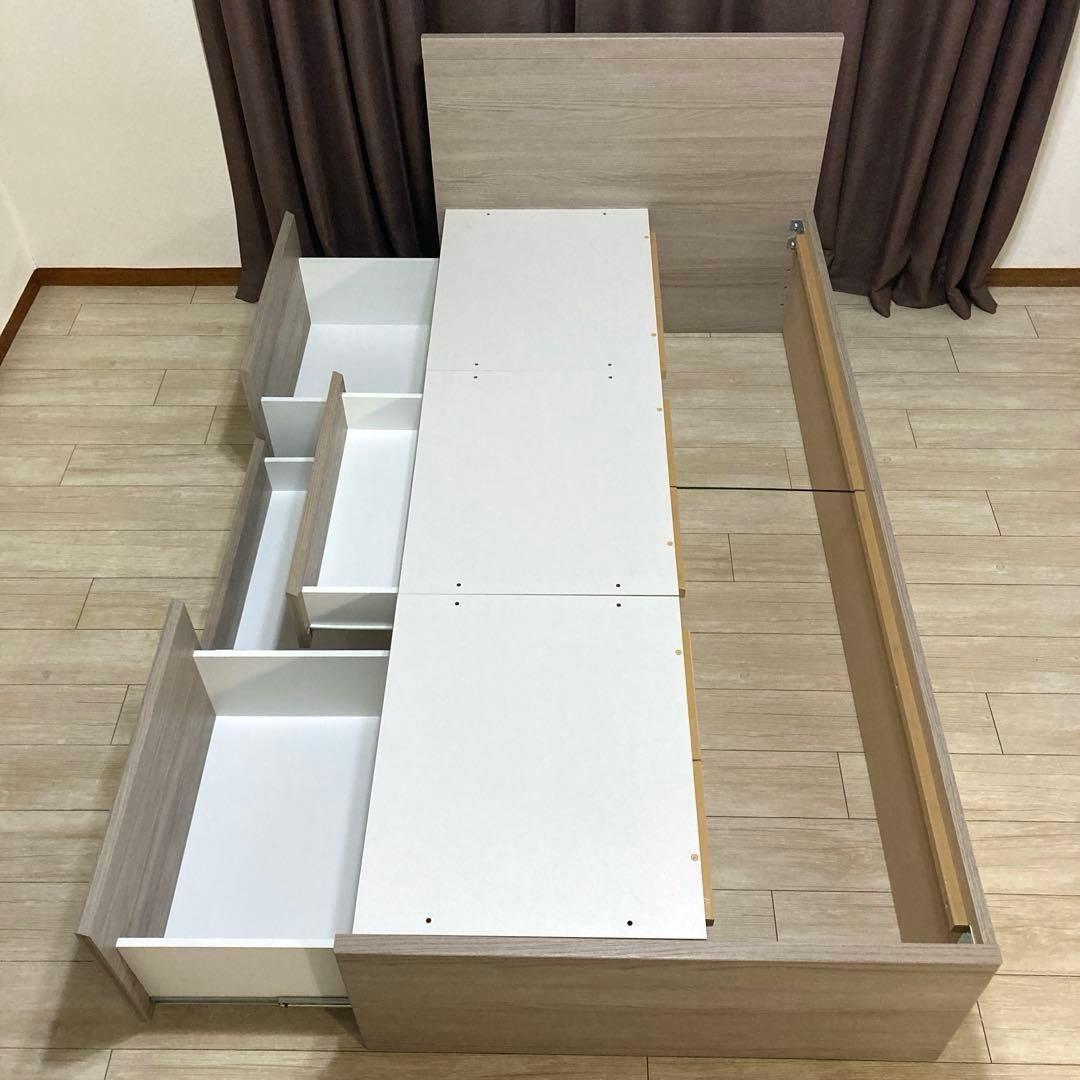 ニトリ ジオチェスト シングルベッドフレーム 収納付き 超美品 大容量収納