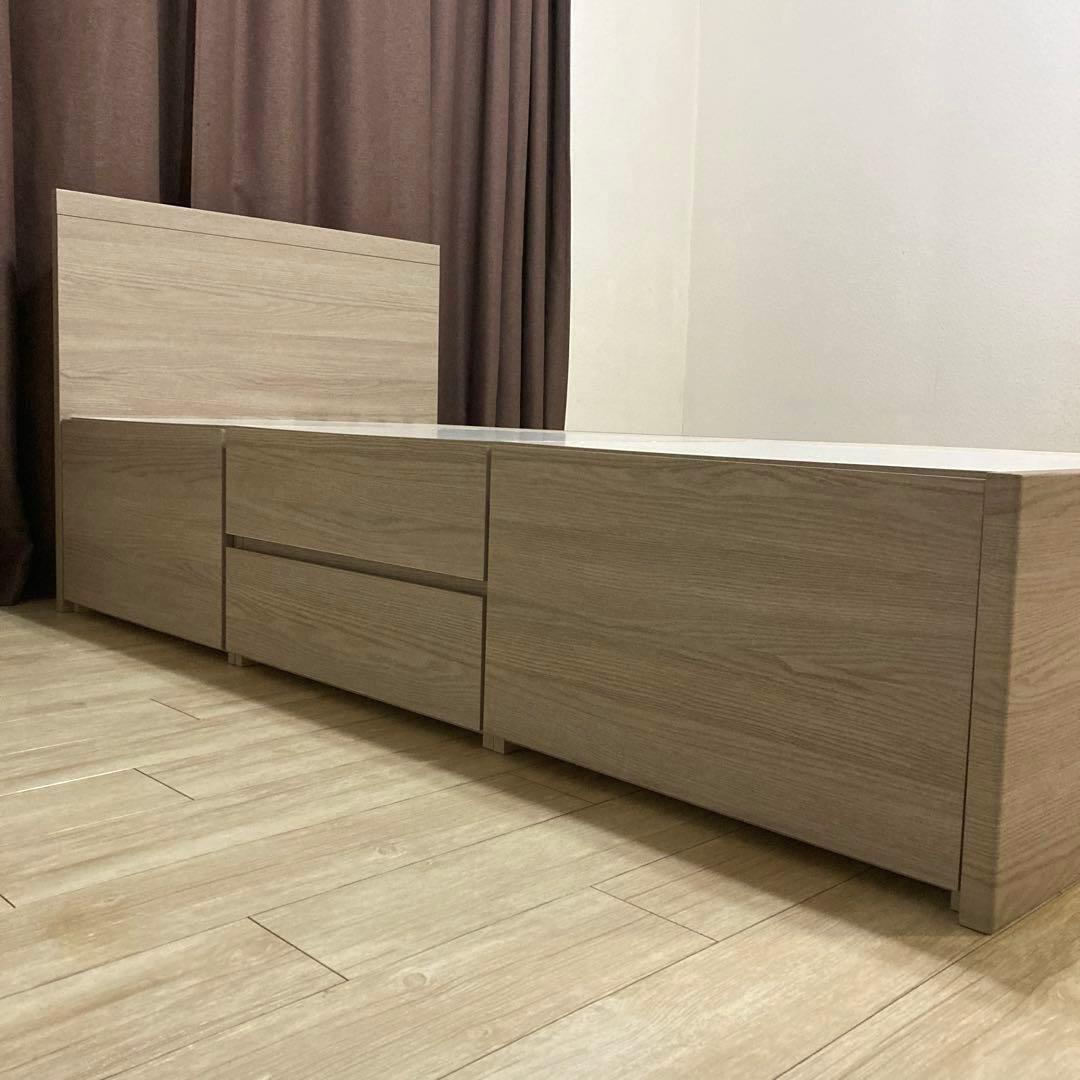 ニトリ ジオチェスト シングルベッドフレーム 収納付き 超美品 大容量収納