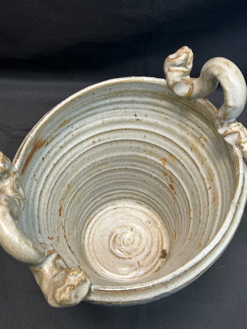 稀少 ロイ マーティン 壷 バケツ 陶器 花器 置物 A