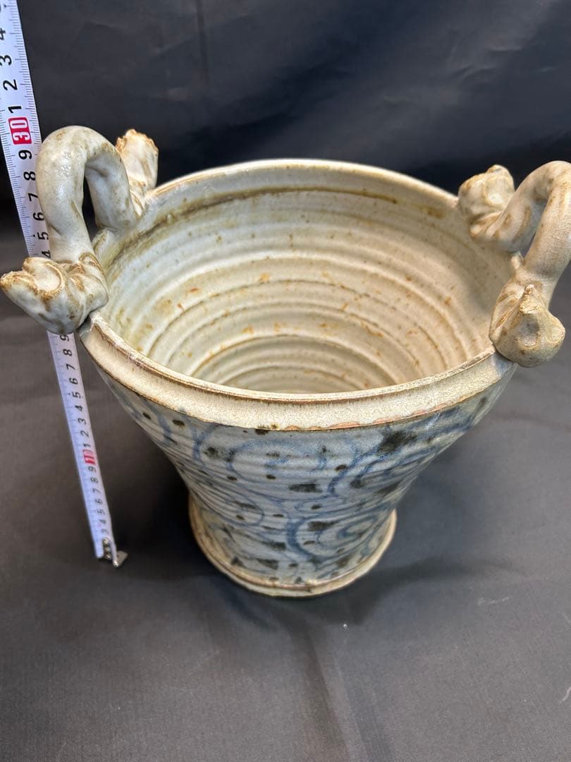 稀少 ロイ マーティン 壷 バケツ 陶器 花器 置物 A