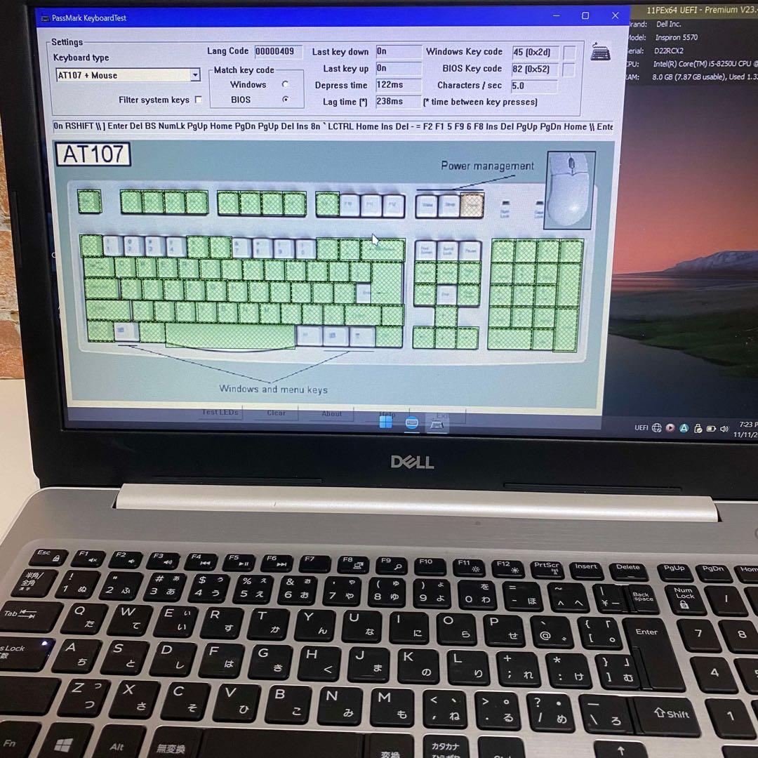 Windows11オフィス付きメモリ8GB SSD DELLノートPC ジャンク