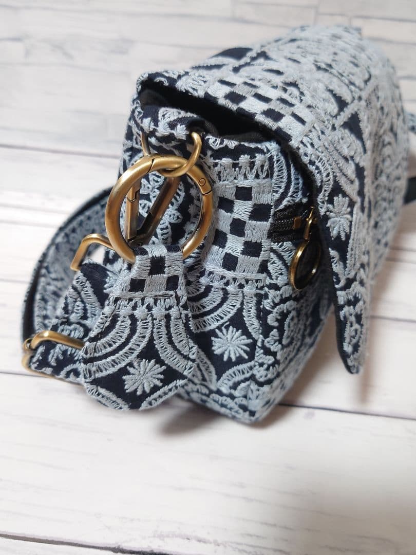 forest tile　navy ミナペルホネン カバーバッグ