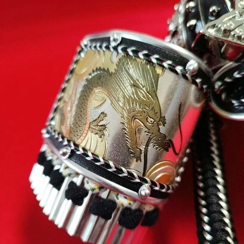 ✨美品！五月 人形 一式 兜 飾り [ 白金向い龍 ] こどもの日 端午の節句