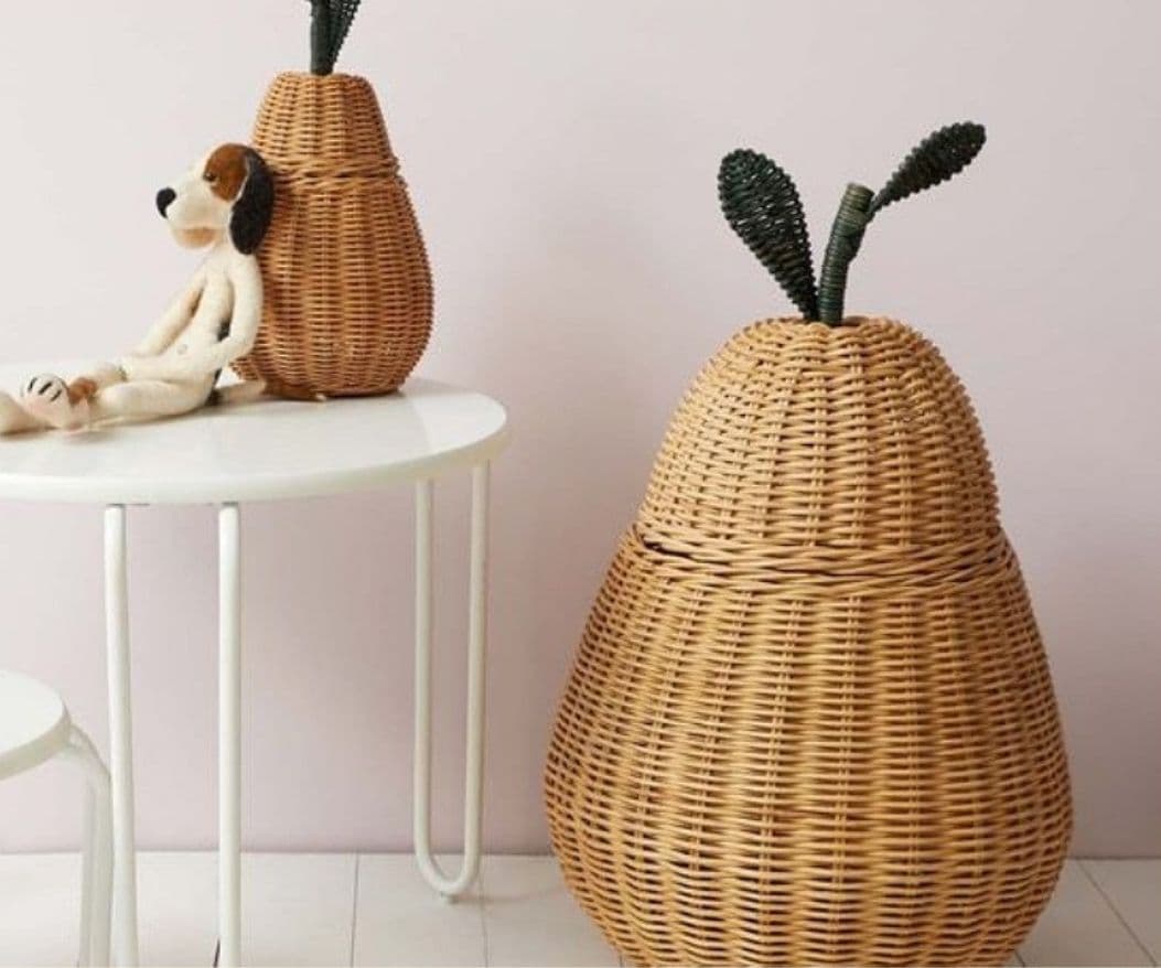 miiaさん◎格安送料込み2点セット！置くだけでかわいい◎洋梨型ラタン編み