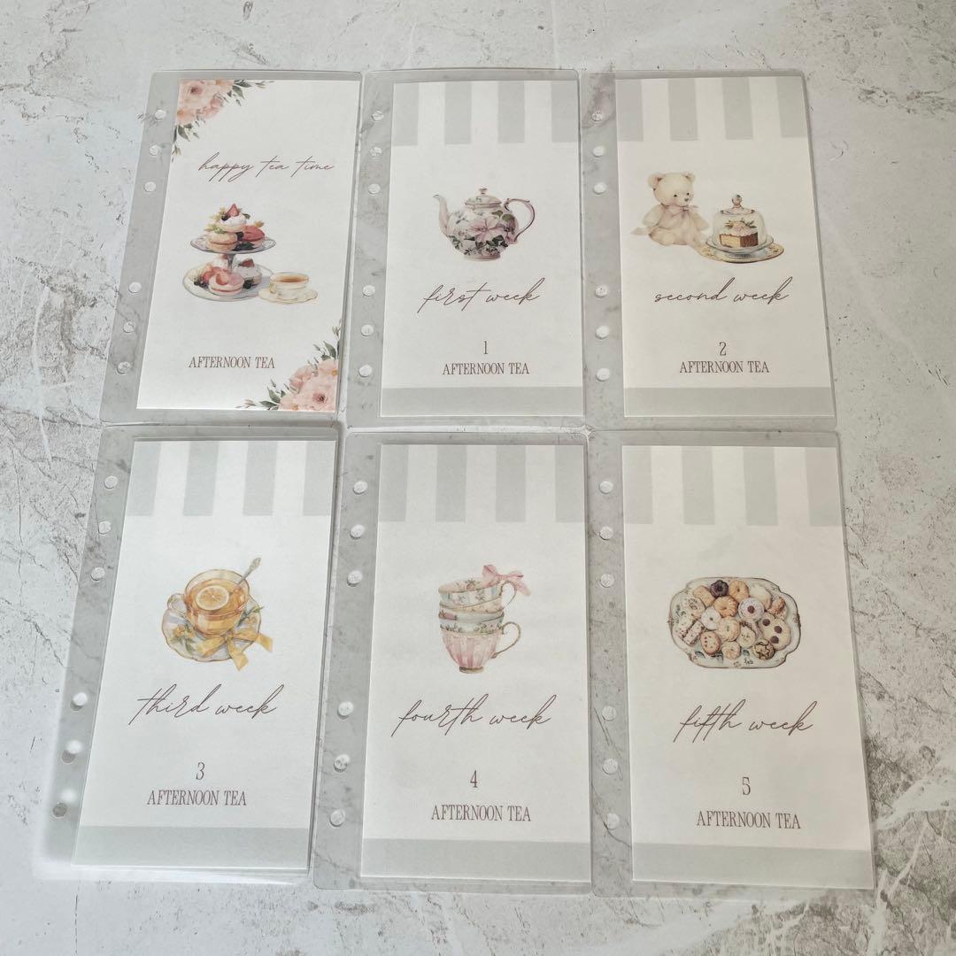 [リフィル6枚付] A6バインダー&バインダーカバーセット　韓国　ヌビ　ブラック