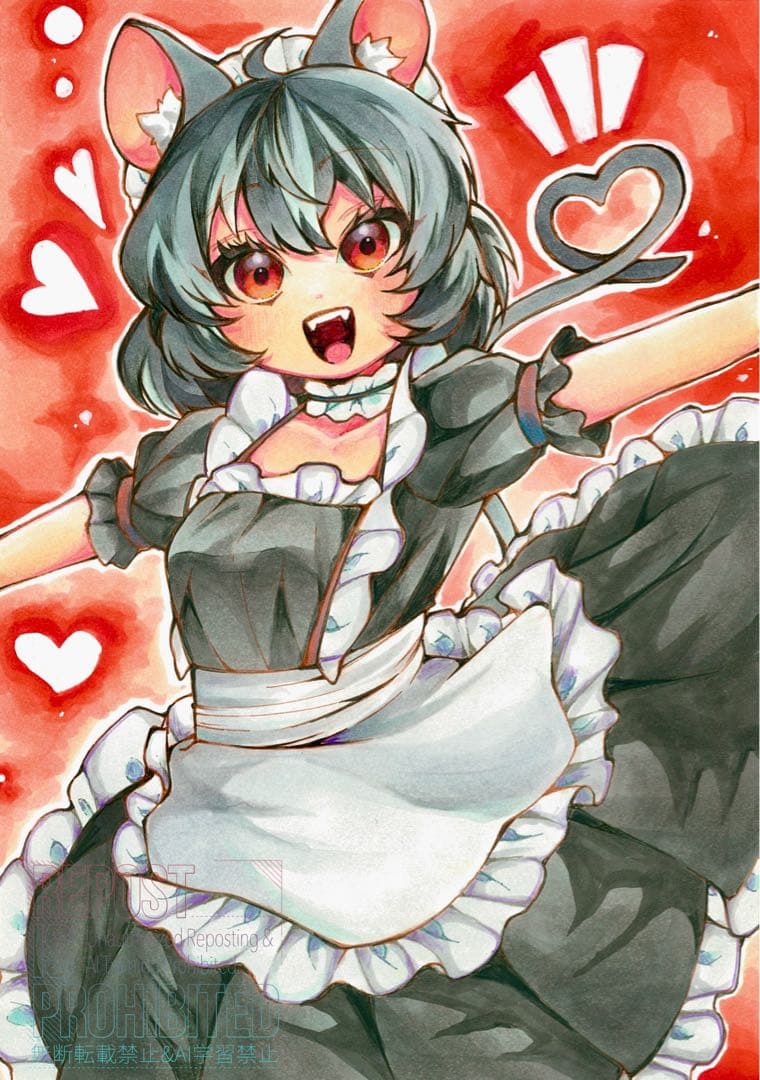 【手描きイラスト】 ナズーリン / 東方Project 【ファンアート】