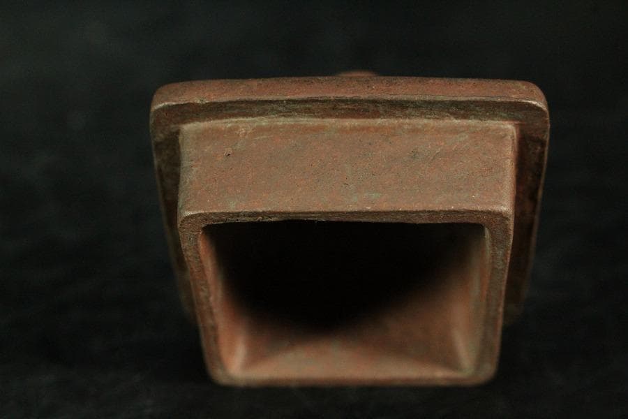 中国美術 紫泥 四方 茶器 急須 在銘 煎茶(K-YC688)