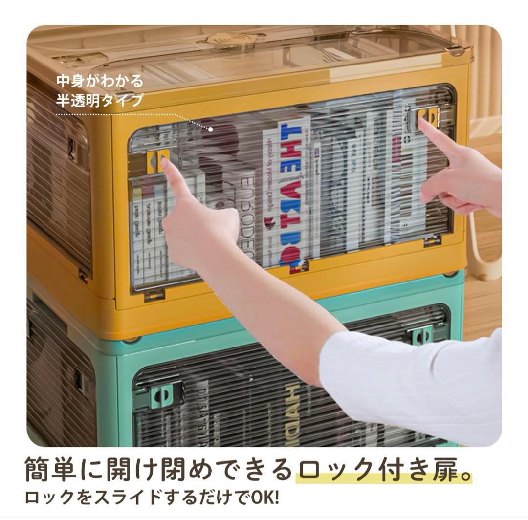 【お値下げ中★新品】3個セット　収納ボックス　折り畳み　ダークグレー Lサイズ