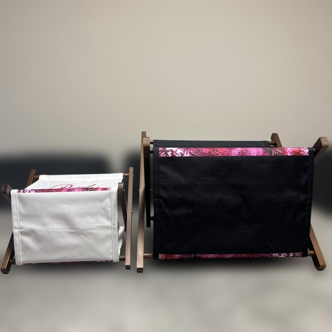 Radyのリゾートフラワー柄マガジンラック2点セット