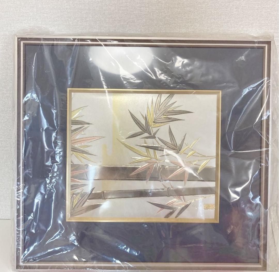 ★フイルム付き新品★ 銅板彫金額 彫刻絵