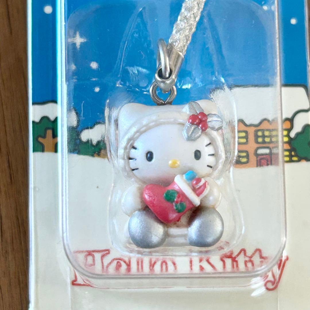 【 希少 】 ハローキティ クリスマス 限定 ブーツ ストラップ 根付け レア