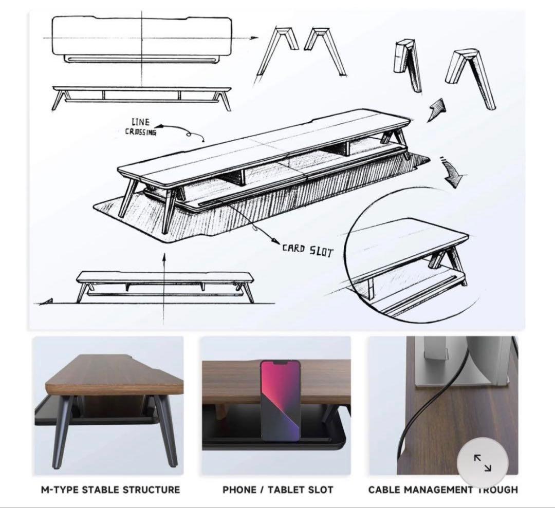Fenge デスクシェルフ モニター台