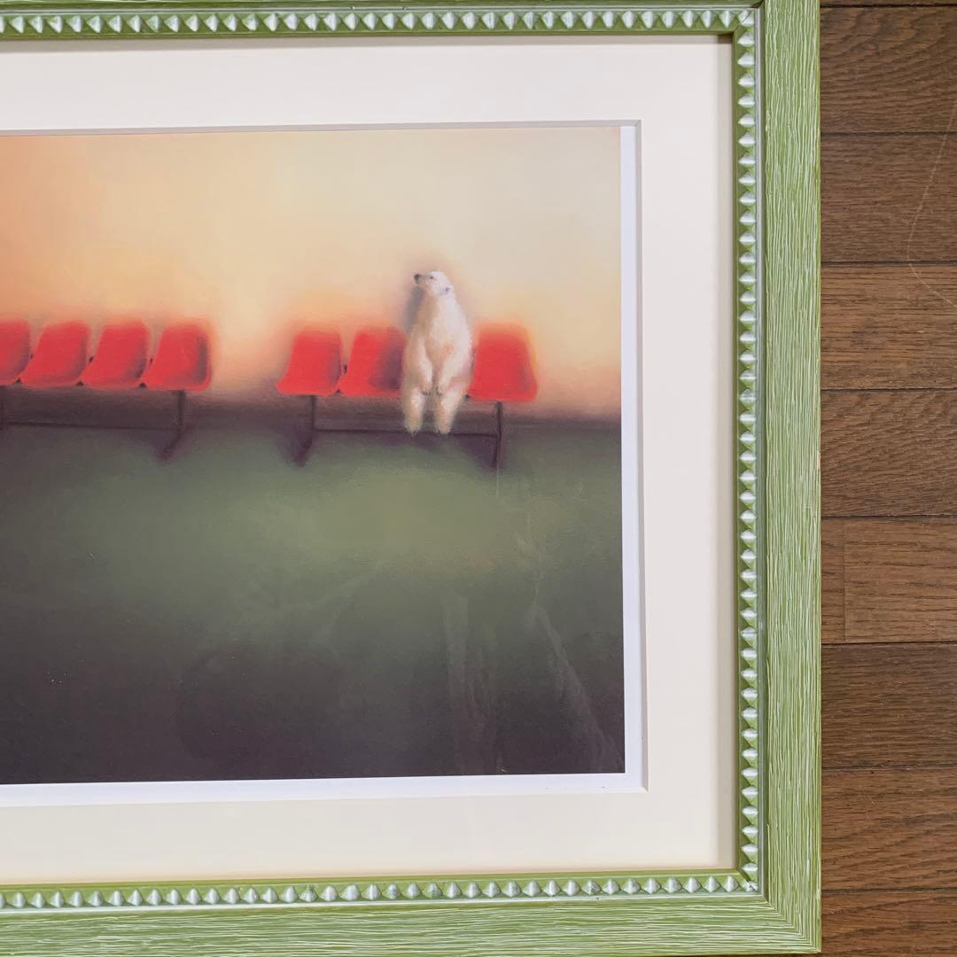 牧野千穂　版画（ジクレー）　題名 「ターミナル」