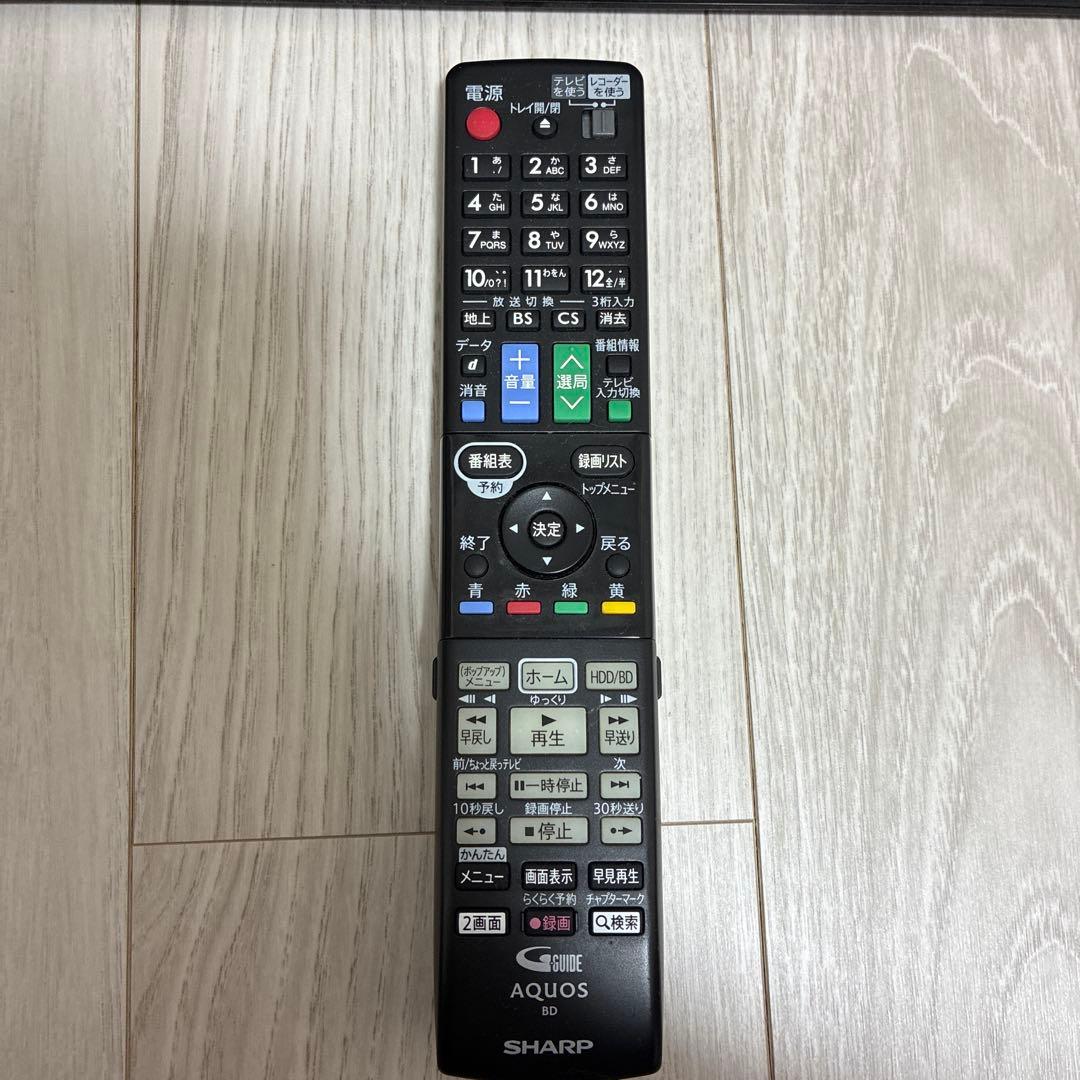 AQUOS Blu-rayレコーダー BD-W2700 動作確認済