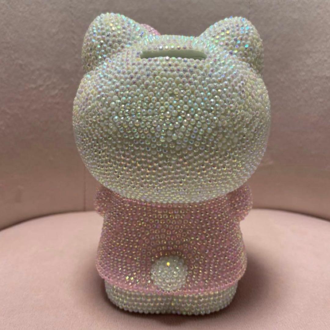 【完成品】キティちゃん 貯金箱 ピンク