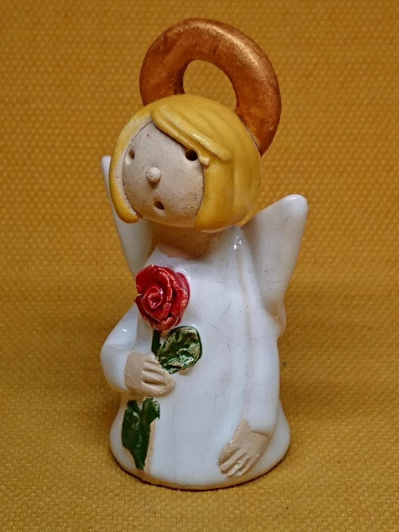 人形　天使　陶器　オブジェ　置物　インテリア　工芸品　美術品　A3340