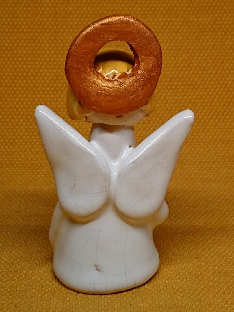 人形　天使　陶器　オブジェ　置物　インテリア　工芸品　美術品　A3340
