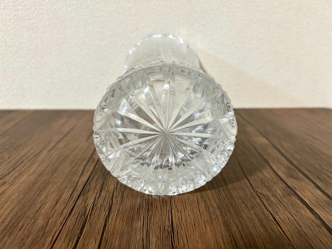 【新品未使用】HOYA CRYSTAL 花瓶 カットクリスタル