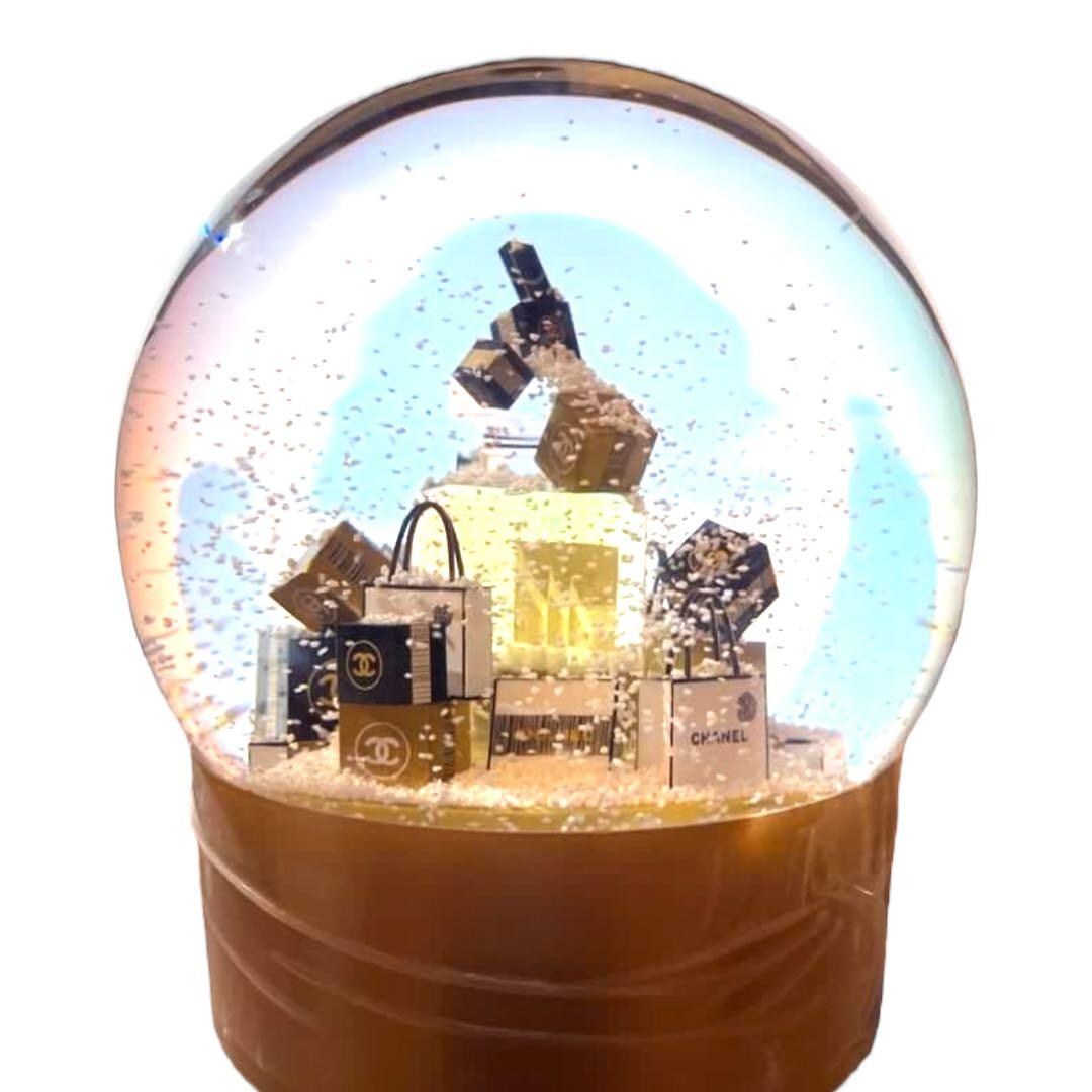 【新品未開封】 CHANEL N°5 金色 スノードーム 特大サイズ 電動式 ③