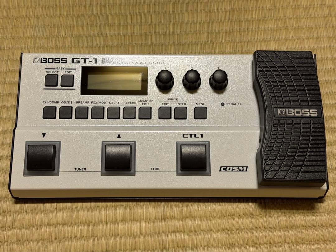 BOSS GT-1 ギターマルチエフェクター　ホワイト　教科書セット