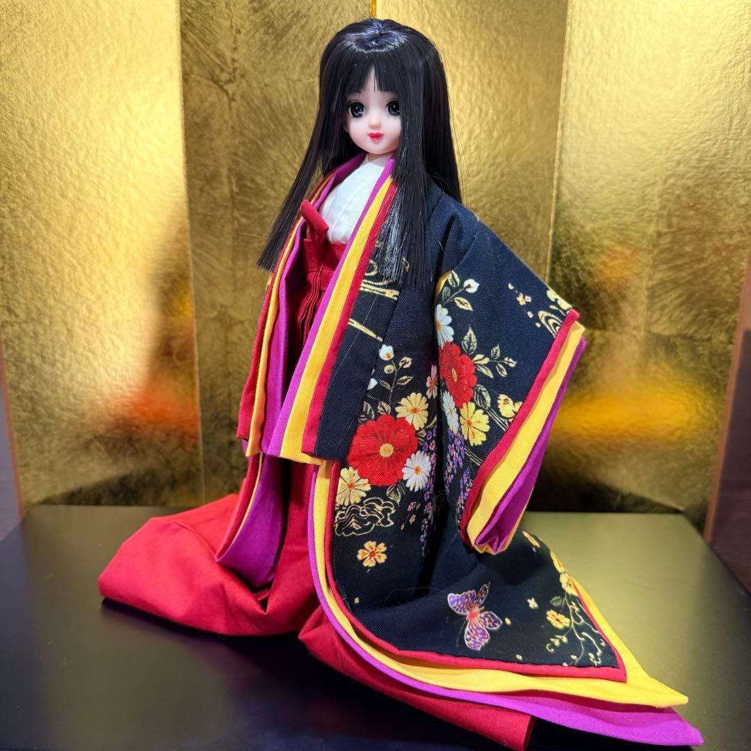 No.322 ミニチュア着物　小袿 ~こうちぎ~十二単　リカちゃん　着せ替え