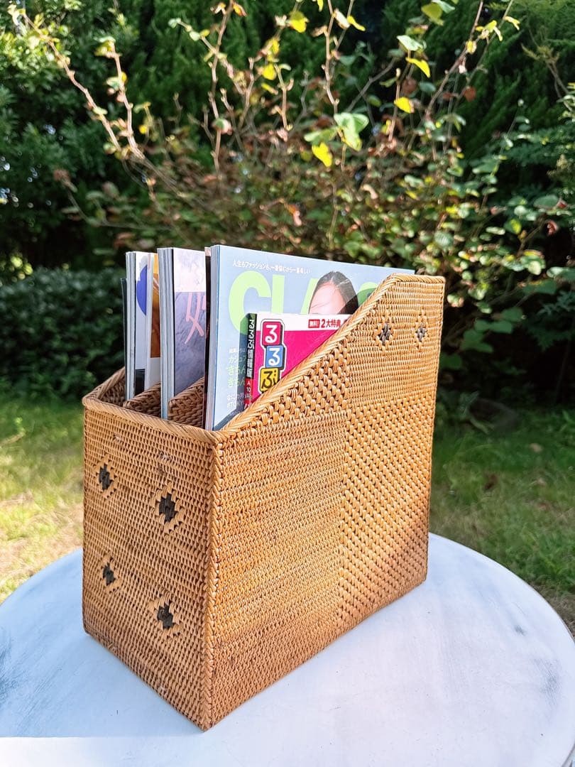 【新品】アタ ブック ファイル スタンド 本立て アタ雑貨 バリ島 アタ小物