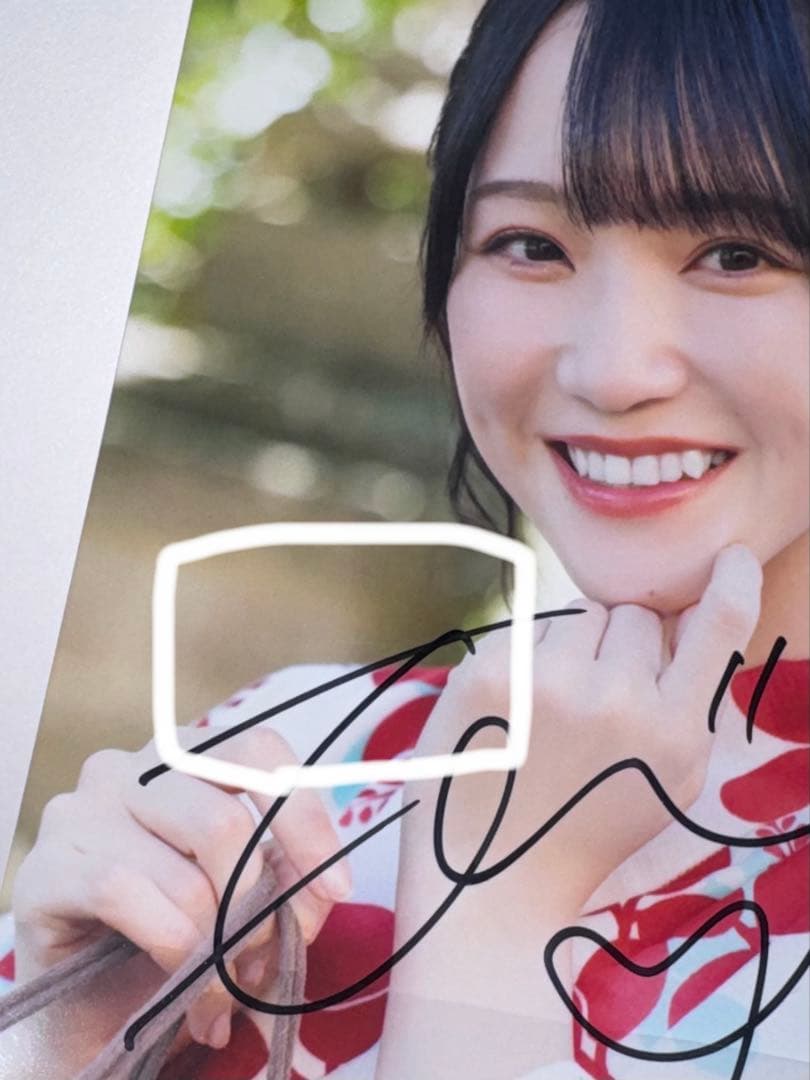 野口衣織 直筆 生写真 夏祭り恋慕う