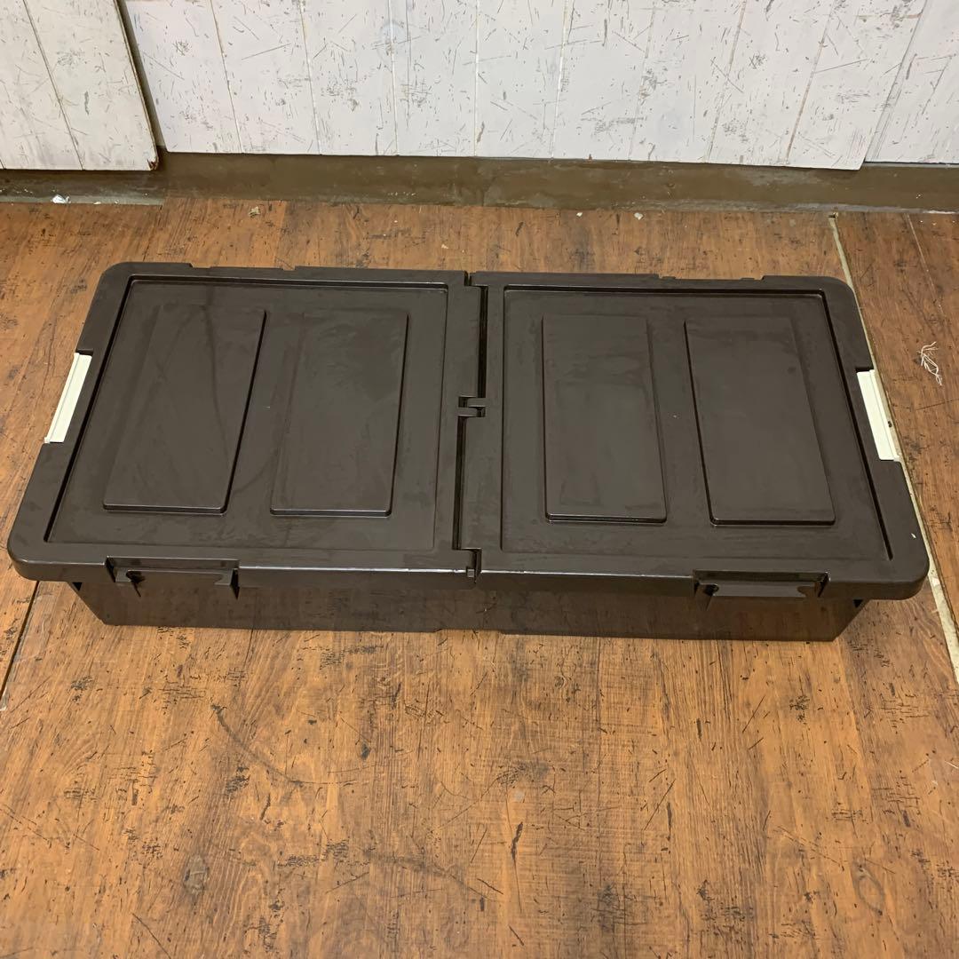 A-1 【大容量】ベッド下収納ケース キャスター付き ブラウン 収納ボックス