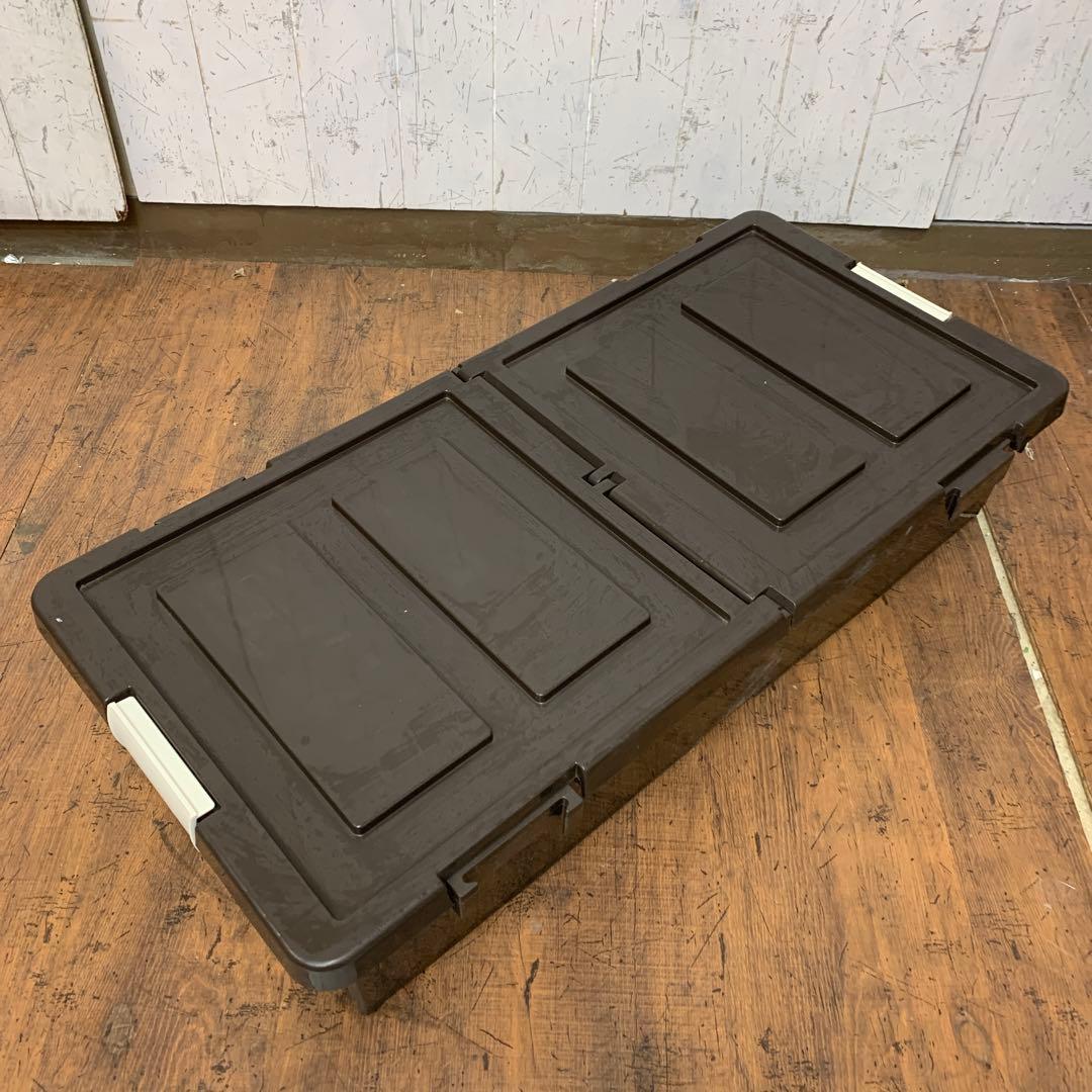 A-1 【大容量】ベッド下収納ケース キャスター付き ブラウン 収納ボックス