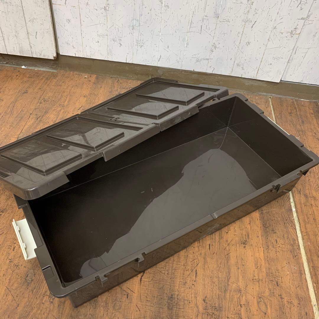 A-1 【大容量】ベッド下収納ケース キャスター付き ブラウン 収納ボックス