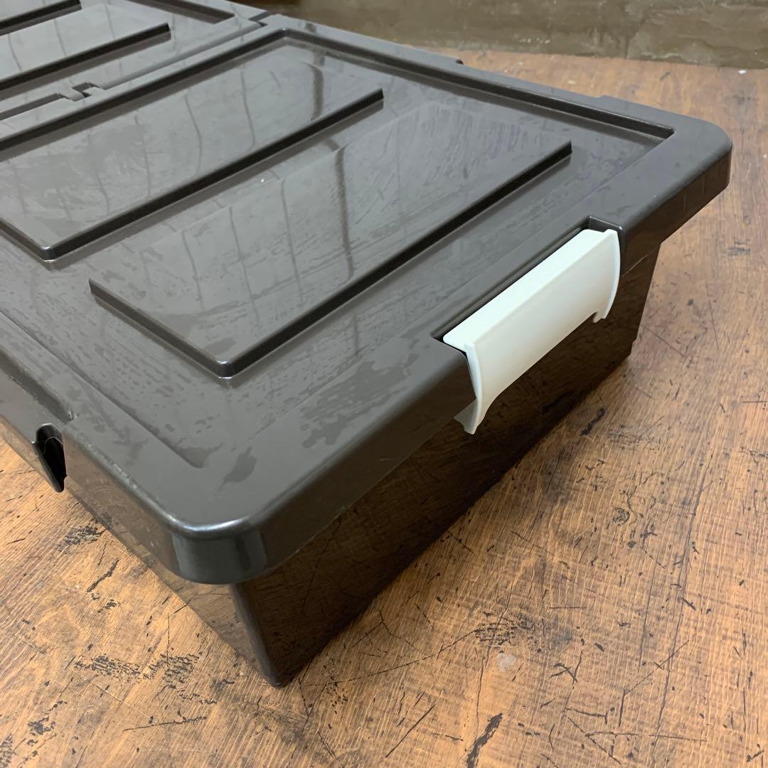 A-1 【大容量】ベッド下収納ケース キャスター付き ブラウン 収納ボックス