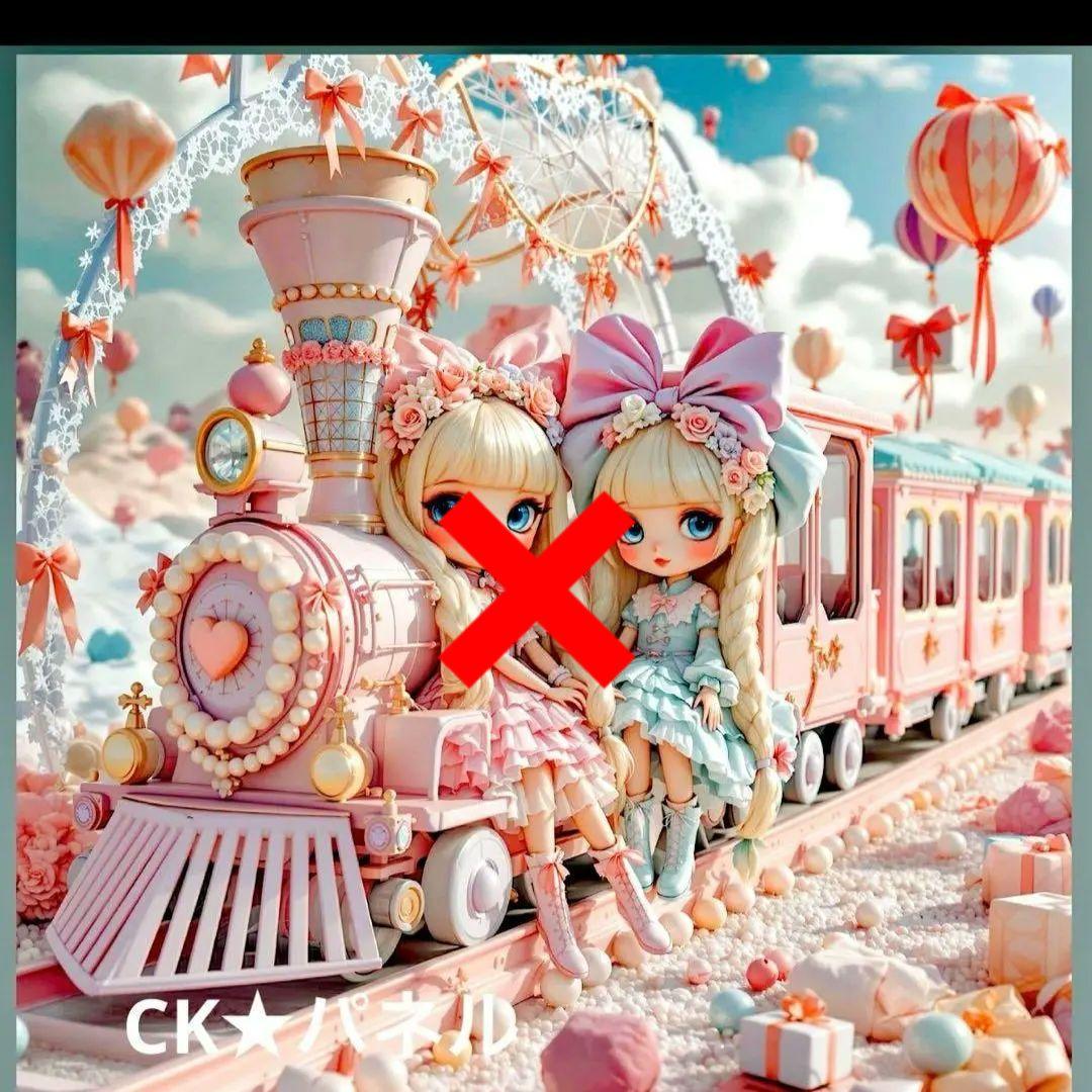 激レアねこと女の子パネル生地　ハンドメイド