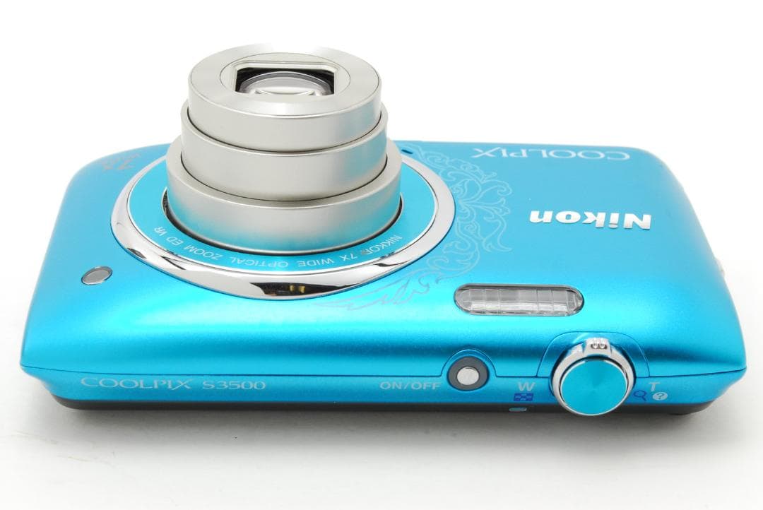 Nikon COOLPIX s3500 青 7倍光学ズーム 充電器付き