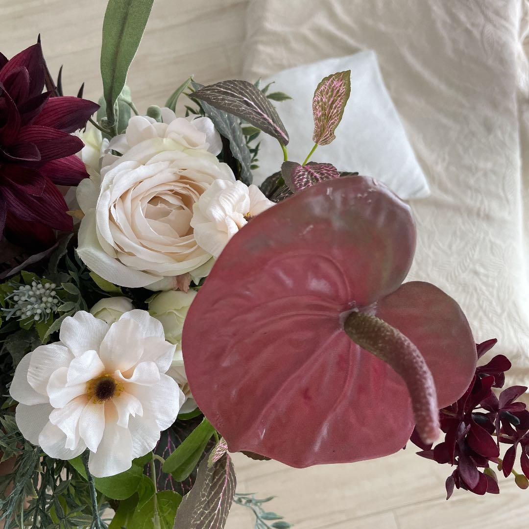 アーティフィシャルフラワー　ブーケ　結婚式　前撮り