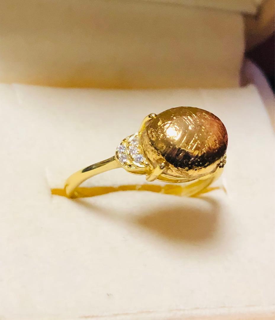 【特価】希少 大粒 メテオライト隕石໒꒱横向きムーンパヴェ໒꒱フリーサイズリング