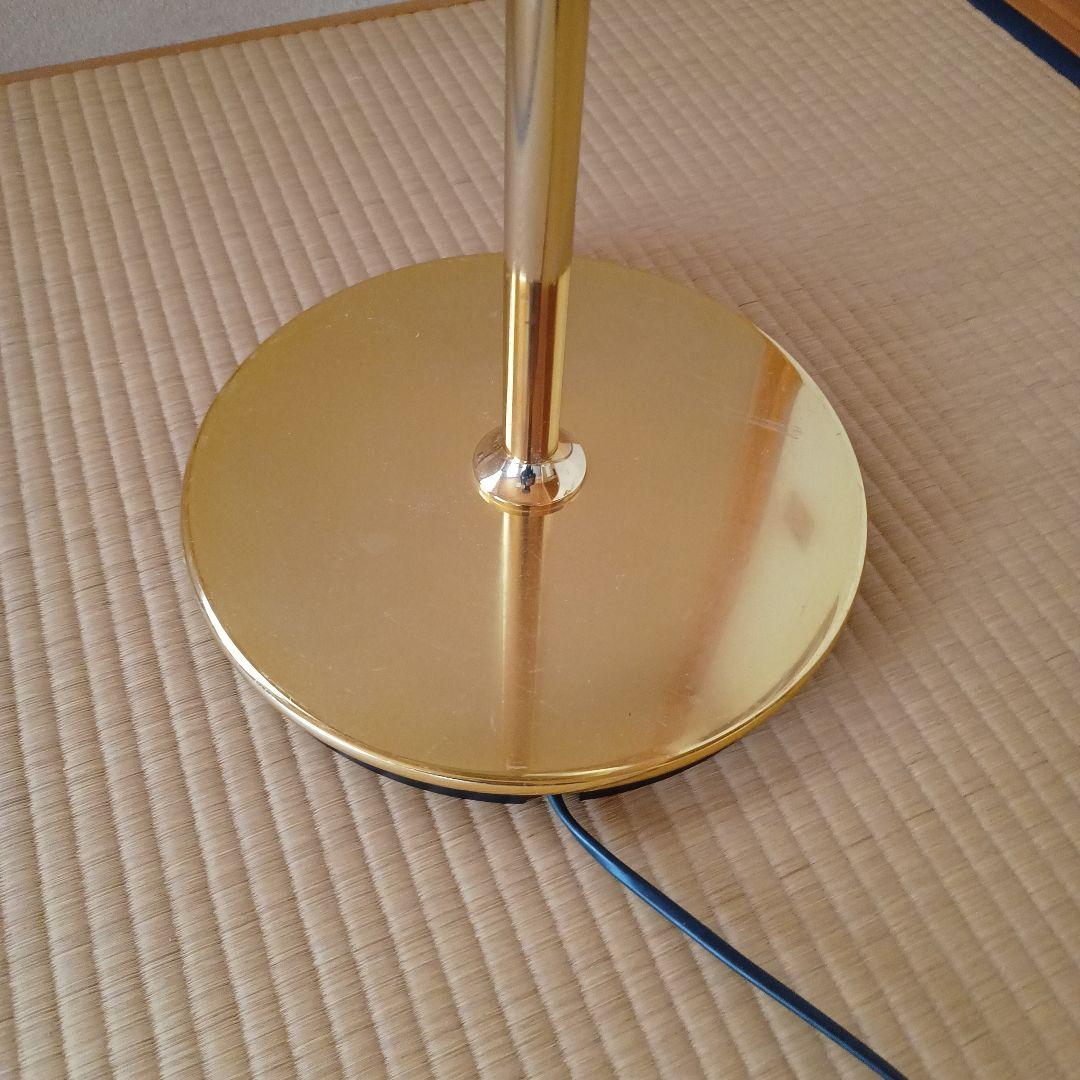 ヤマギワ　黒シェード 金色フロアスタンド