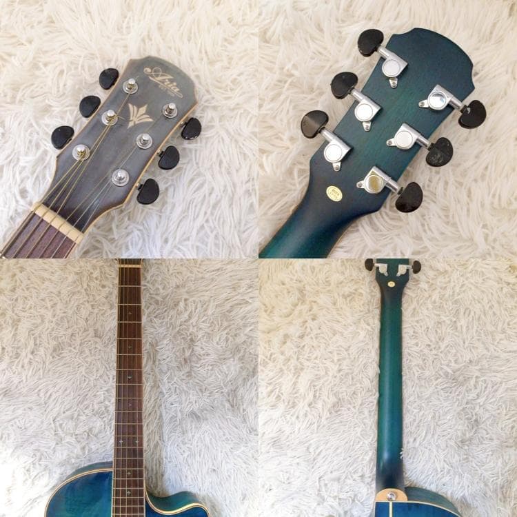 Aria FET-CST SBL エレアコ アコースティックギター 木目 アリア