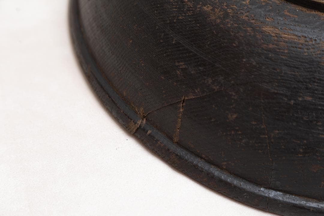 【ビンテージ】木製アンティークこね鉢 ウッドボウル