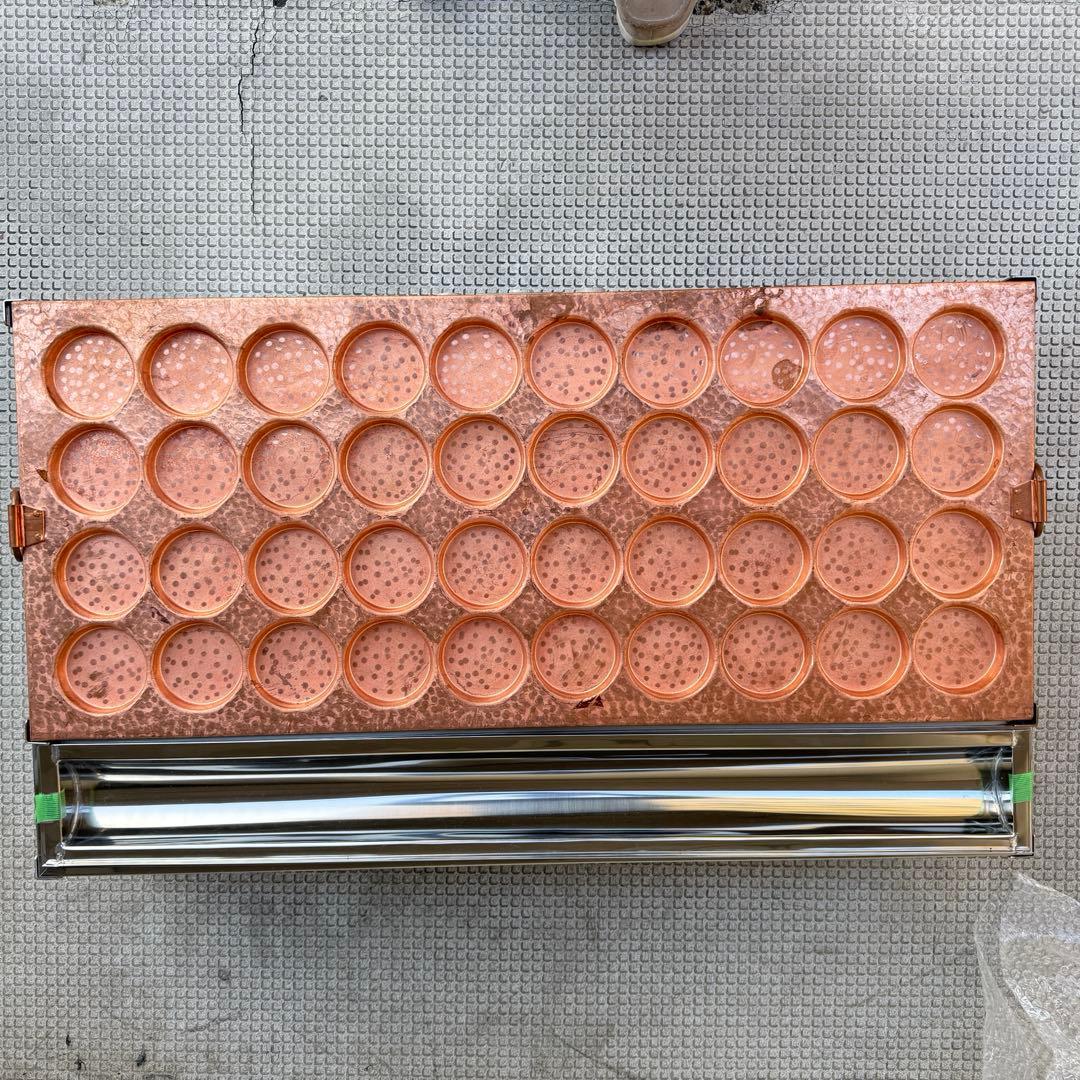 ★ポポ★ 業務用 大判焼機 銅板 プロパンガス用 20個焼40穴OK-40