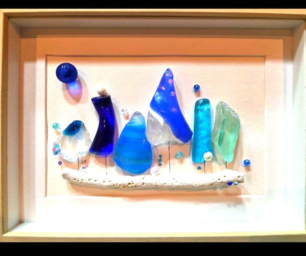 再販不可♡シーグラスアート♡レアシーグラス♡ヒーリングアート