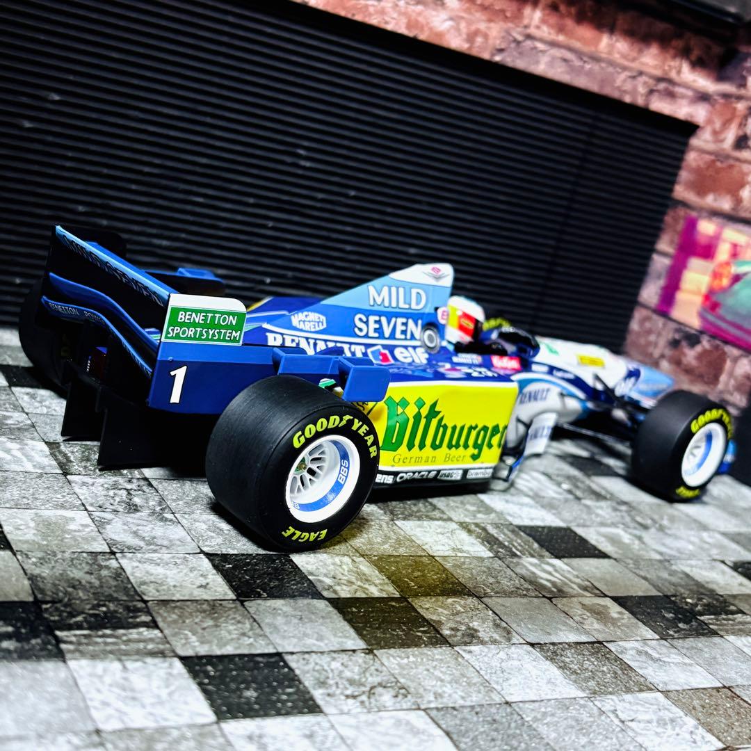 デカール加工品 1/18 PMA ベネトン ルノー B195 M.シューマッハ