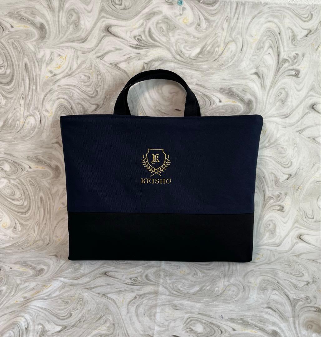 オーダー商品☆イニシャル、お名前刺繍入り　入学、入園5点セット