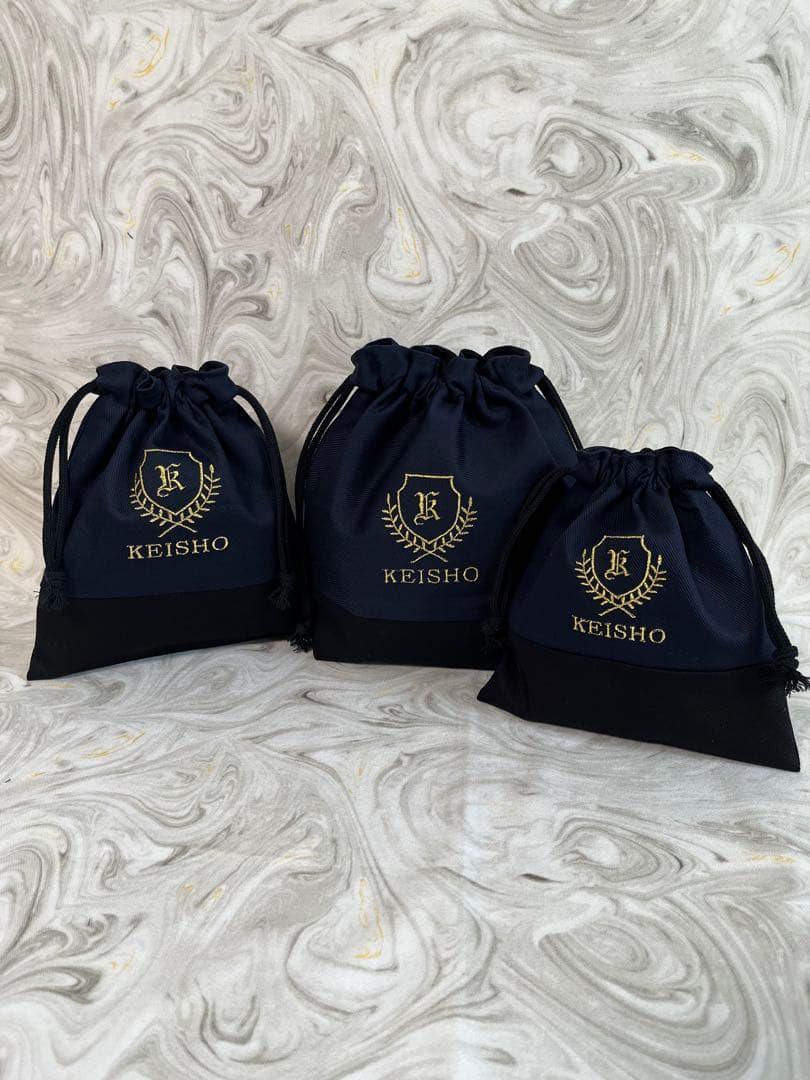 オーダー商品☆イニシャル、お名前刺繍入り　入学、入園5点セット