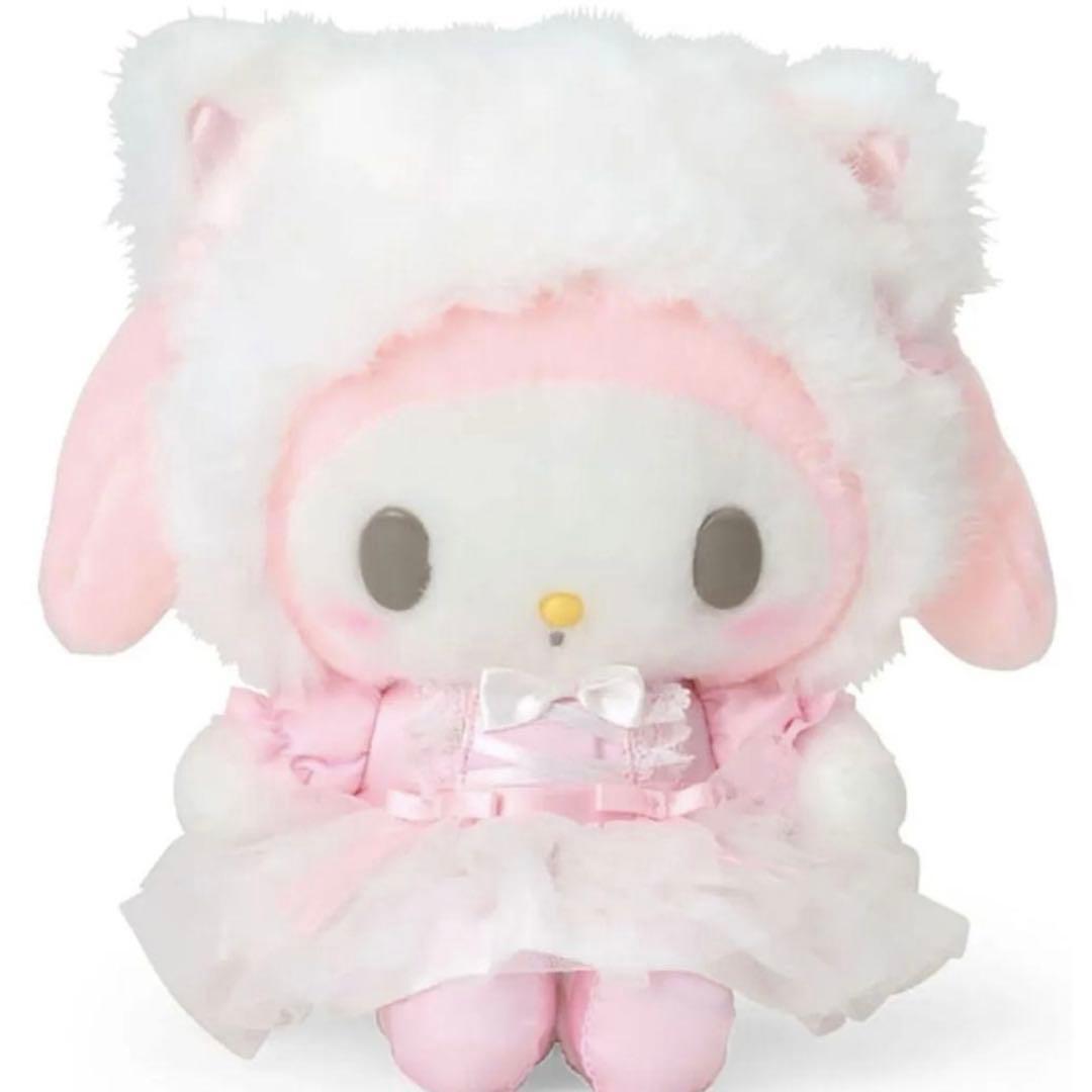 【新品】サンリオ　マイメロディ 白猫バレリーナ　ぬいぐるみ マイメロ