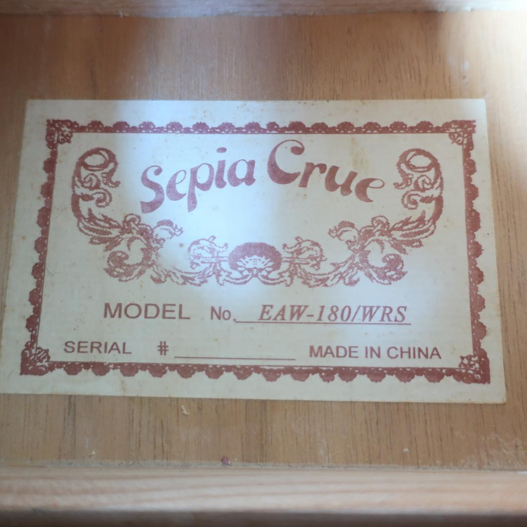 Sepia Crue EAW-180/WRS エレアコ ギター ケース付