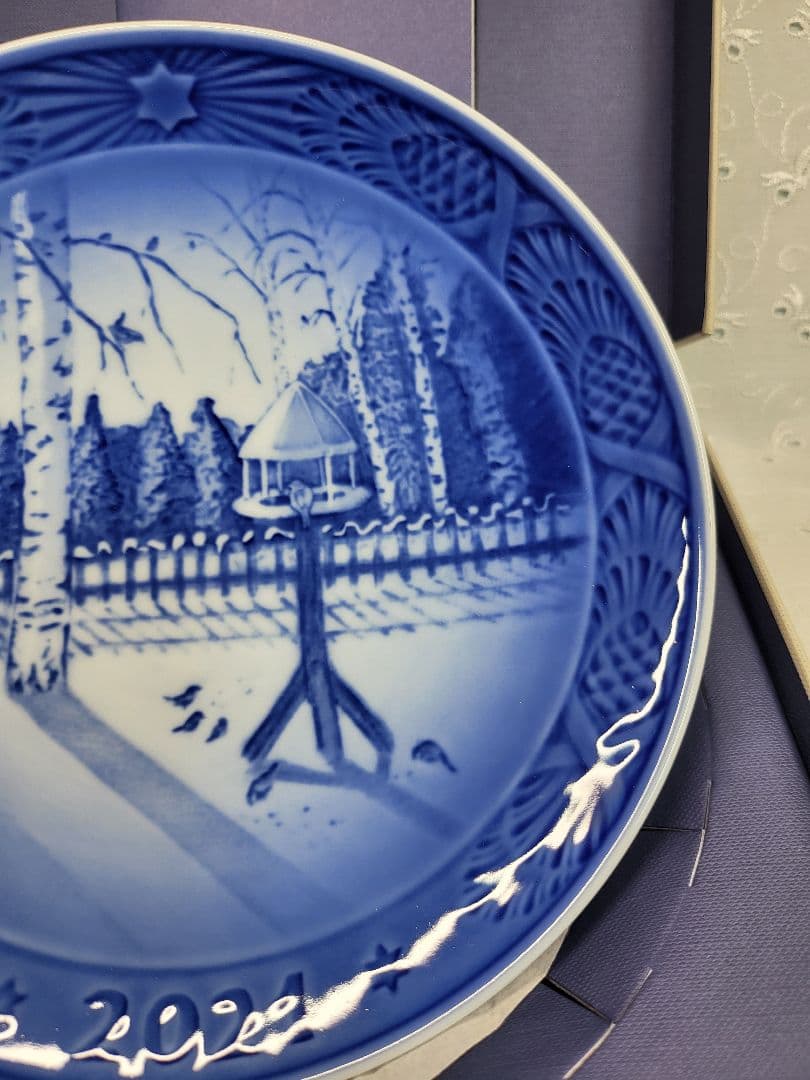 未使用✨ロイヤルコペンハーゲン イヤープレート 2021年 飾り皿 小鳥 箱付