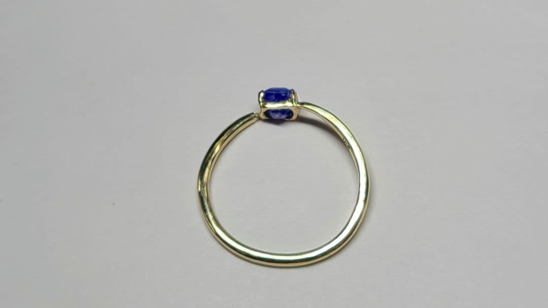 希少な青い宝石!★ラズライトインソーダライトリング10金★