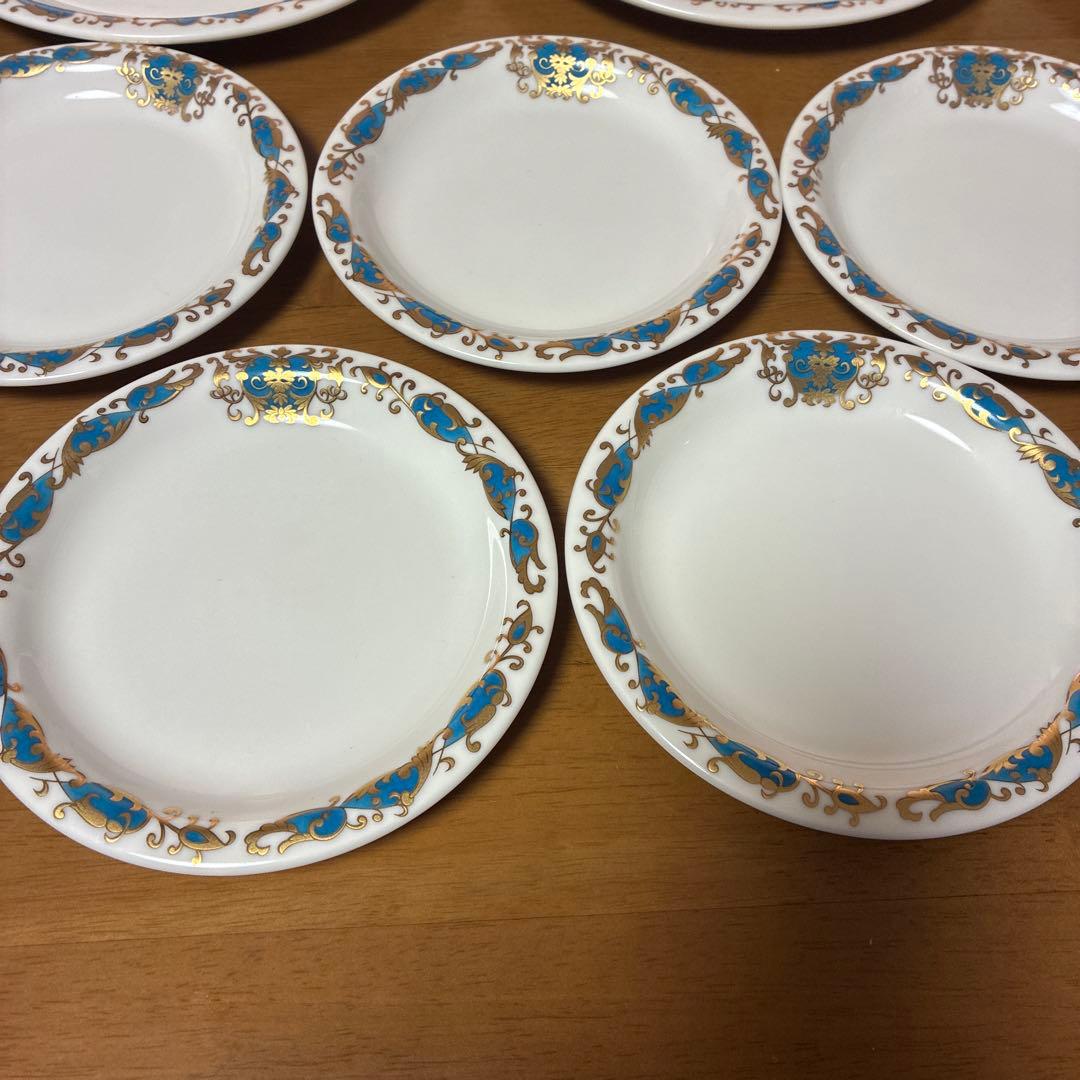 コーヒーカップ　洋皿　銘々皿　12点セット　サラセンブルー